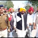 Day before counting,Bhagwant Mann checks strong rooms in Patiala