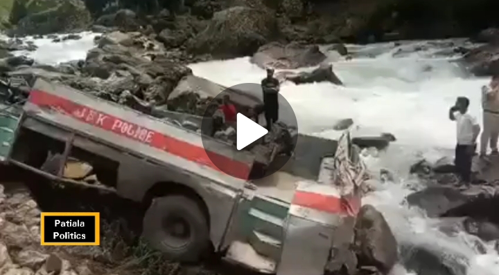 Bus with 37 ITBP jawans plunges into river in Pahalgam