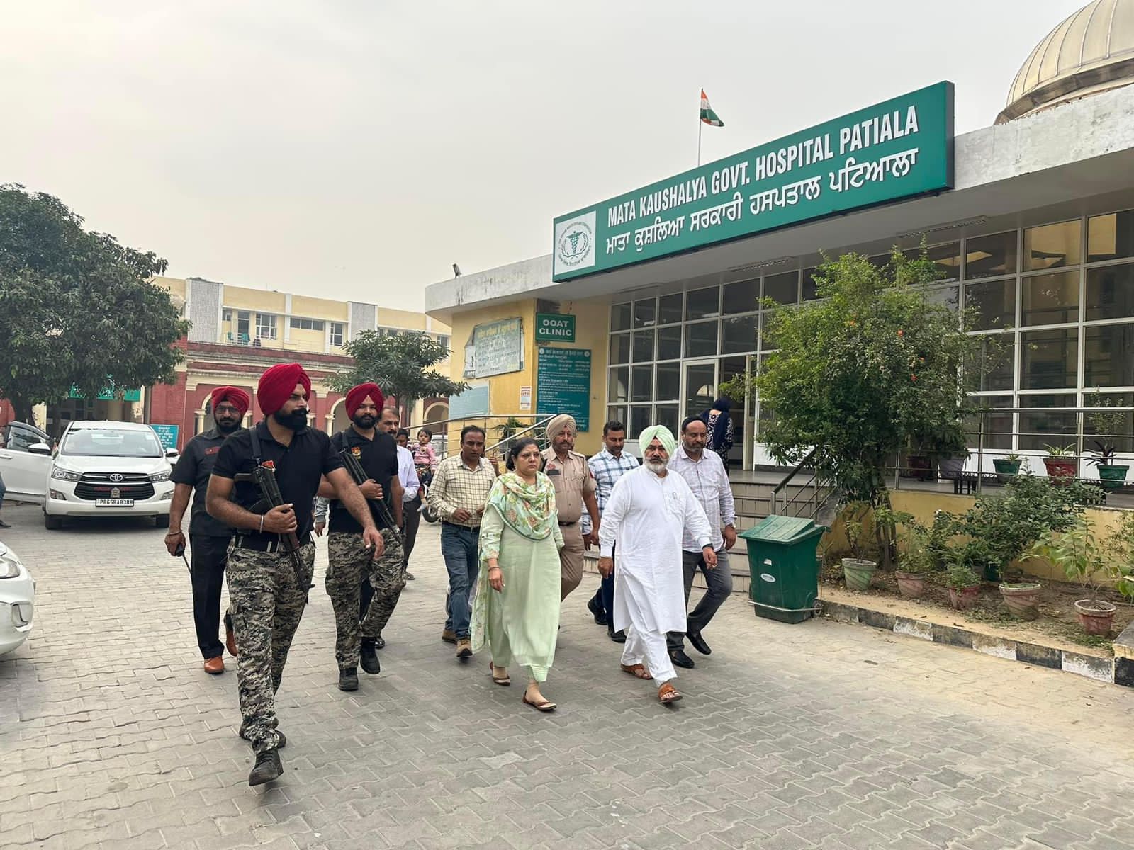 Chetan Singh Jauramajra visited Mata Kaushalya Hospital, Patiala