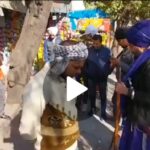 Jalandhar: Nihang Sikhs set tobacco products on fire
