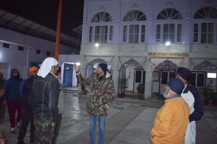 Police checks security arrangements in Punjab Gurdwara Sahib