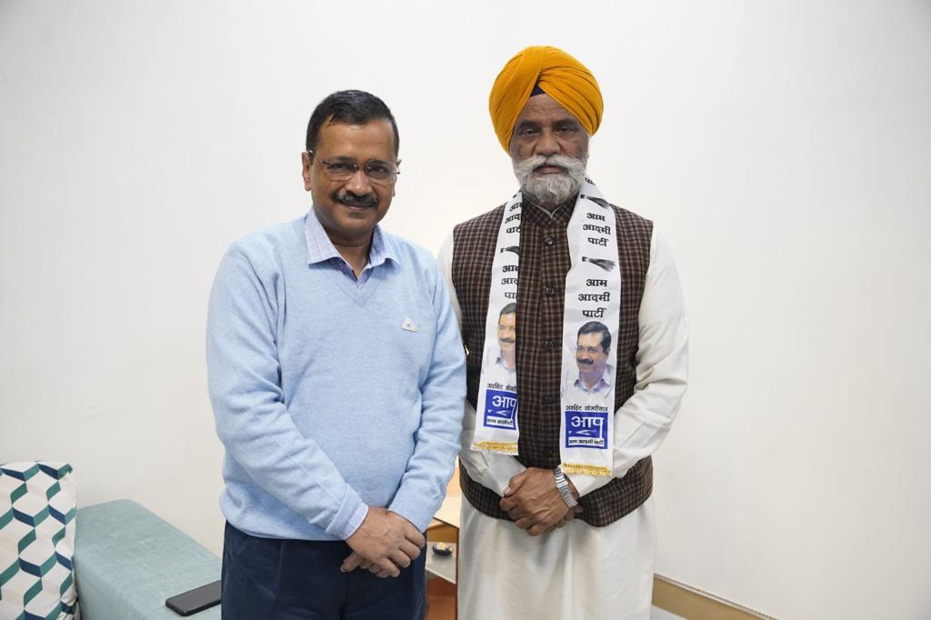 Joginder Singh Mann joins AAP