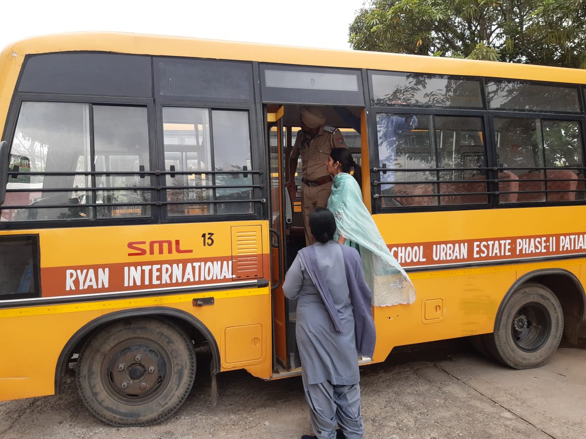 7 school buses challaned in Patiala