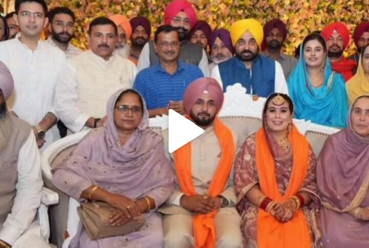 Kejriwal in Patiala on MLA Narinder Bharaj wedding