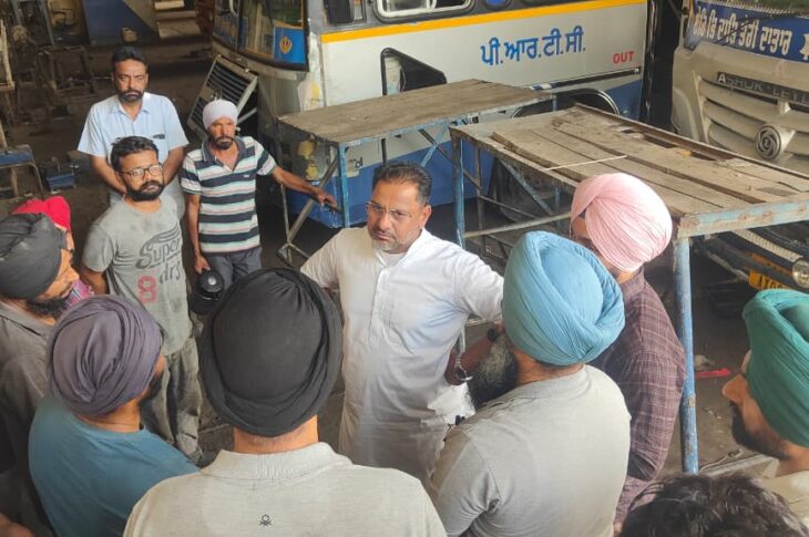 Patiala News: ਪੀਆਰਟੀਸੀ ਚੇਅਰਮੈਨ ਹਰਪਾਲ ਜੁਨੇਜਾ ਵੱਲੋਂ ਬੁਢਲਾਡਾ ਡਿਪੂ ਦੀ ਅਚਨਚੇਤ ਚੈਕਿੰਗ 