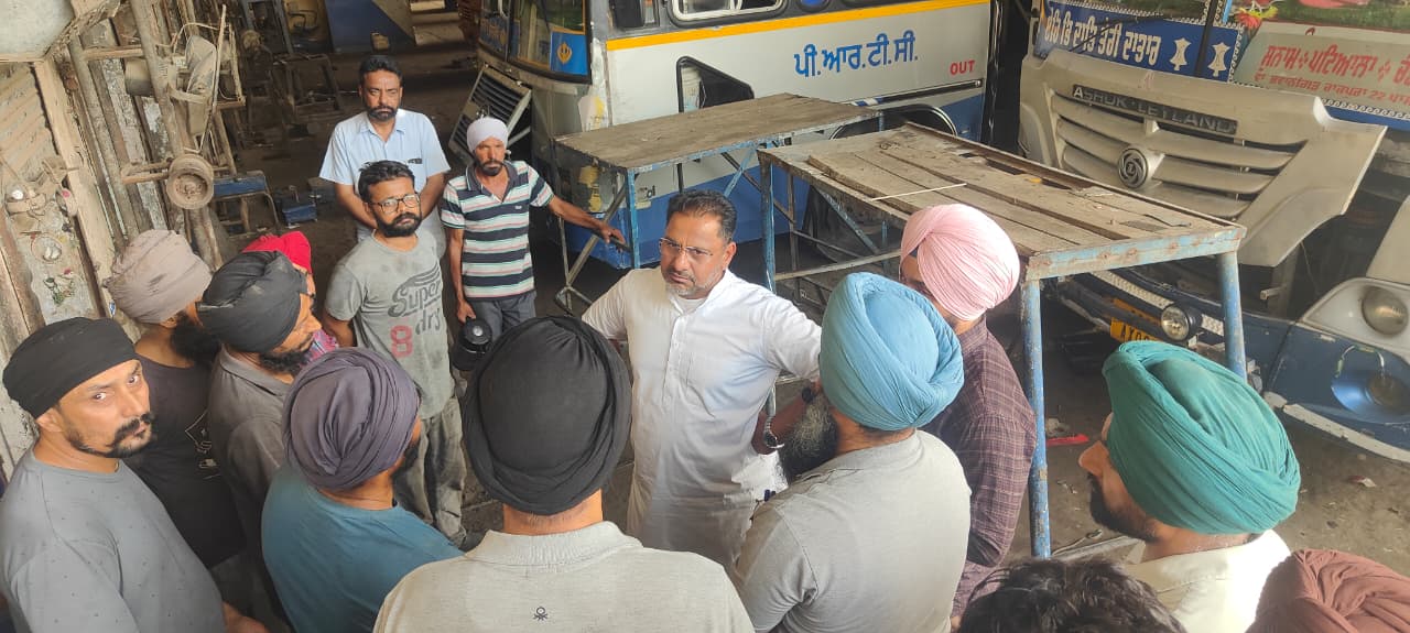 Patiala News: ਪੀਆਰਟੀਸੀ ਚੇਅਰਮੈਨ ਹਰਪਾਲ ਜੁਨੇਜਾ ਵੱਲੋਂ ਬੁਢਲਾਡਾ ਡਿਪੂ ਦੀ ਅਚਨਚੇਤ ਚੈਕਿੰਗ 