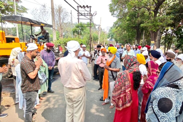 Patiala: Dr. Balbir Singh launches construction of roads in Urban Estate at a cost of Rs. 10 crores