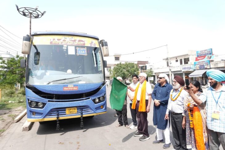 Patiala News: ਸਿਹਤ ਮੰਤਰੀ ਨੇ ਐਸ ਐਸ ਟੀ ਨਗਰ ਤੋਂ ਰਵਾਨਾ ਕੀਤੀ ਮੁੱਖ ਮੰਤਰੀ ਤੀਰਥ ਯਾਤਰਾ ਤਹਿਤ ਬੱਸ