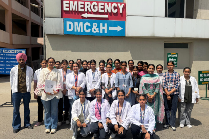 Sri Guru Granth Sahib World University Organises Educational Visit to DMCH, Ludhiana