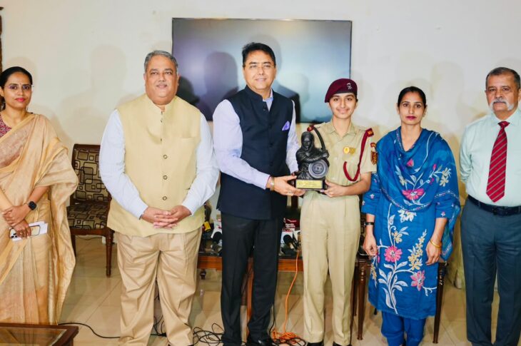 Punjab News: AMAN ARORA FELICITATES MAI BHAGO PREPARATORY INSTITUTE CADETS FOR REMARKABLE FEAT IN AIR FORCE ACADEMY & NDA MERIT LISTS