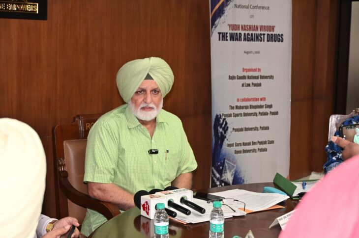 Patiala News:Punjab and Haryana Governors to Grace National Conference ‘Yudh Nashian Virudh – The War Against Drugs’ at RGNUL on August 1