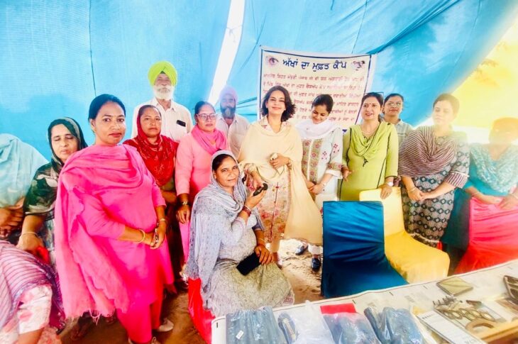 Patiala News:ਕਾਠਮਾਠੀ, ਕੌਲੀ ਬਲਾਕ, ਪਟਿਆਲਾ 'ਚ ਮੋਤੀਆ ਬਿੰਦ ਜਾਂਚ ਕੈਂਪ ਲਗਾਏ ਗਏ