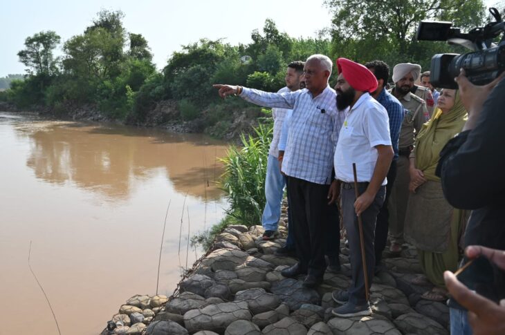 Punjab News: Barinder Kumar Goyal on two-day tour of Doaba region to review flood protection works along Rivers