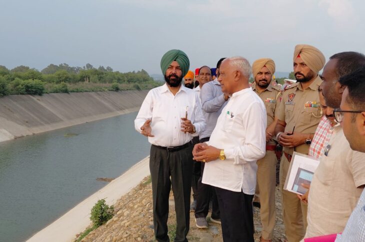 Punjab News: BARINDER KUMAR GOYAL INAUGURATES TWO NEW WATER CHANNELS AT SHAHPURKANDI  
