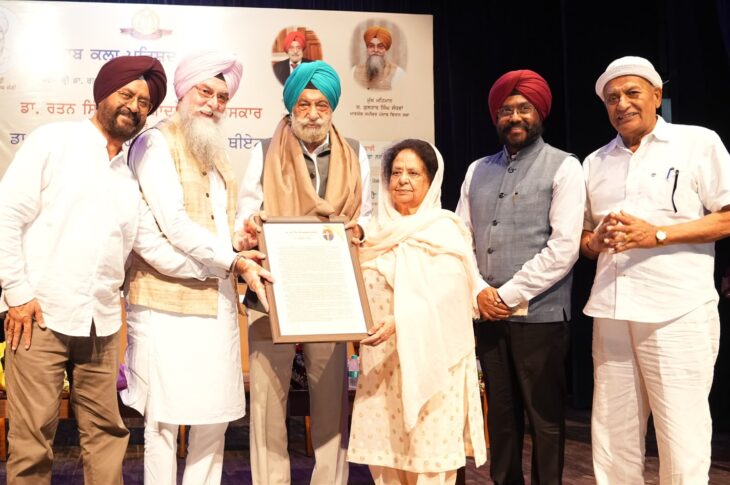 Punjab News:Padma Bhushan Tarlochan Singh honored with the first Dr. Rattan Singh Jaggi Memorial Award