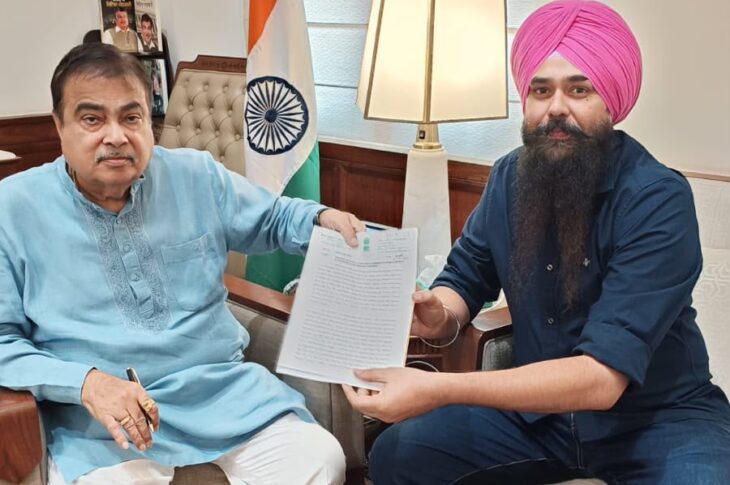 Punjab News:AAP MP Malvinder Singh Kang Meets Union Minister Nitin Gadkari, Renews Demand for National Highway Status to Banga–Garhshankar–Sri Anandpur Sahib–Naina Devi Road