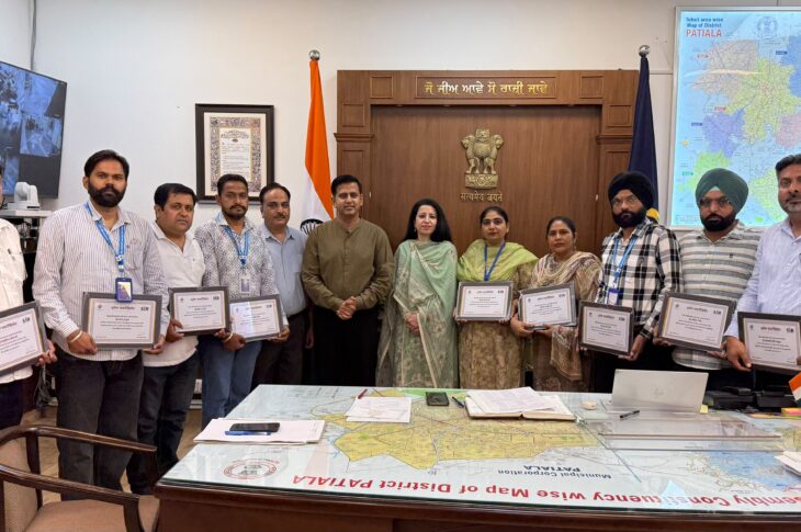 Patiala News:Deputy Commissioner honours 23 BLOs and Supervisors for outstanding performance during SIR