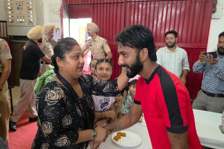 Patiala News:Raksha Bandhan celebrated in an emotional and family-oriented atmosphere at Central Jail Patiala