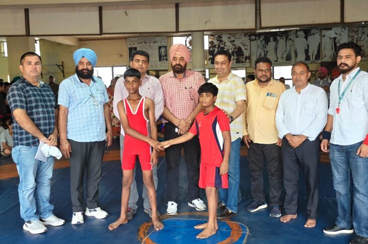 Patiala News:Freestyle wrestling competitions begin in 70th District School Tournament