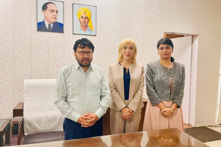 Punjab News:British Deputy High Commissioner Alba Smeriglio Meets Punjab NRI Affairs Minister Dr. Ravjot Singh