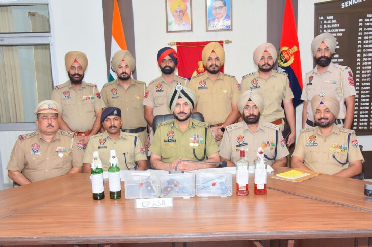 Punjab News:MAJOR TERROR CONSPIRACY FOILED AS FOUR PETROL BOTTLE BOMBS, 3 PISTOLS RECOVERED IN AMRITSAR; 9 HELD