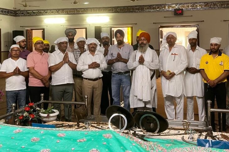 Patiala News:Mera Maan Bhagwant Mann' Campaign Launched After Ardas – Team Tejinder Mehta Conducts Public Outreach Across Various Markets