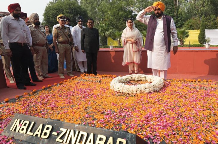 Punjab News:Our Govt Is Following Ideals Of Shaheed-e-Azam Bhagat Singh, Rajguru, Sukhdev: CM Bhagwant Singh Mann