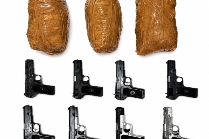 Punjab News:SIX LINKED TO CROSS-BORDER SMUGGLING MODULES HELD WITH 2.9KG HEROIN, 8 PISTOLS