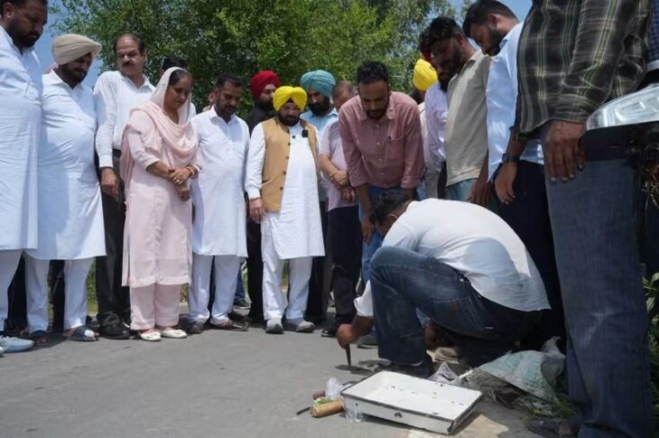 Punjab News:Video of road being broken by hand is completely false: Minister Harbhajan Singh ETO