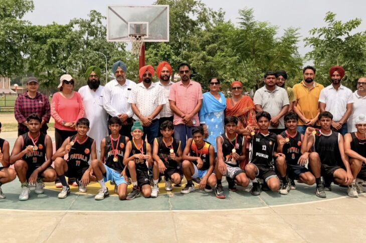 Patiala News:Patiala-2 Zone wins gold medal in Under/17 boys basketball competition