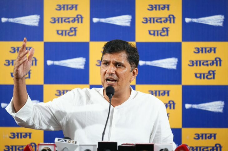Punjab News:BJP Govt Plotting to Defame AAP in Punjab Elections by Falsely Linking It to Drug Traffickers: Saurabh Bharadwaj