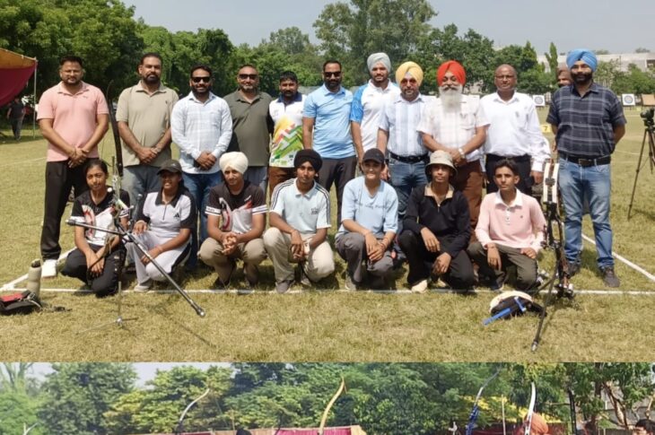 Patiala News:Archery competitions for under 17/19 boys and girls were held in the 70th Inter-District School Games.