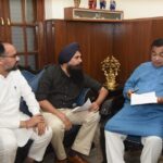 Punjab News:Tinu and Kang urge Gadkari to speed up construction of Adampur flyover