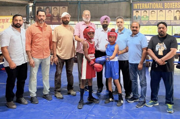 Patiala News:Boxing competitions were held in the district school games.