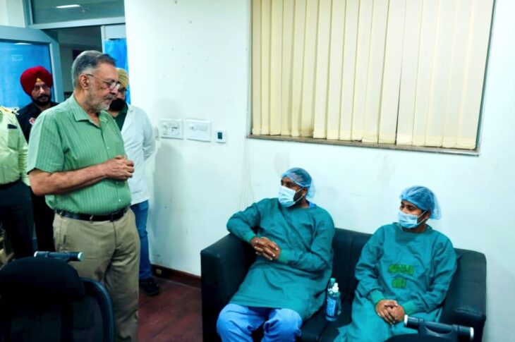 Patiala News:Health Minister Dr. Balbir Singh Meets First Kidney Transplant Patient at Government Rajindra Hospital