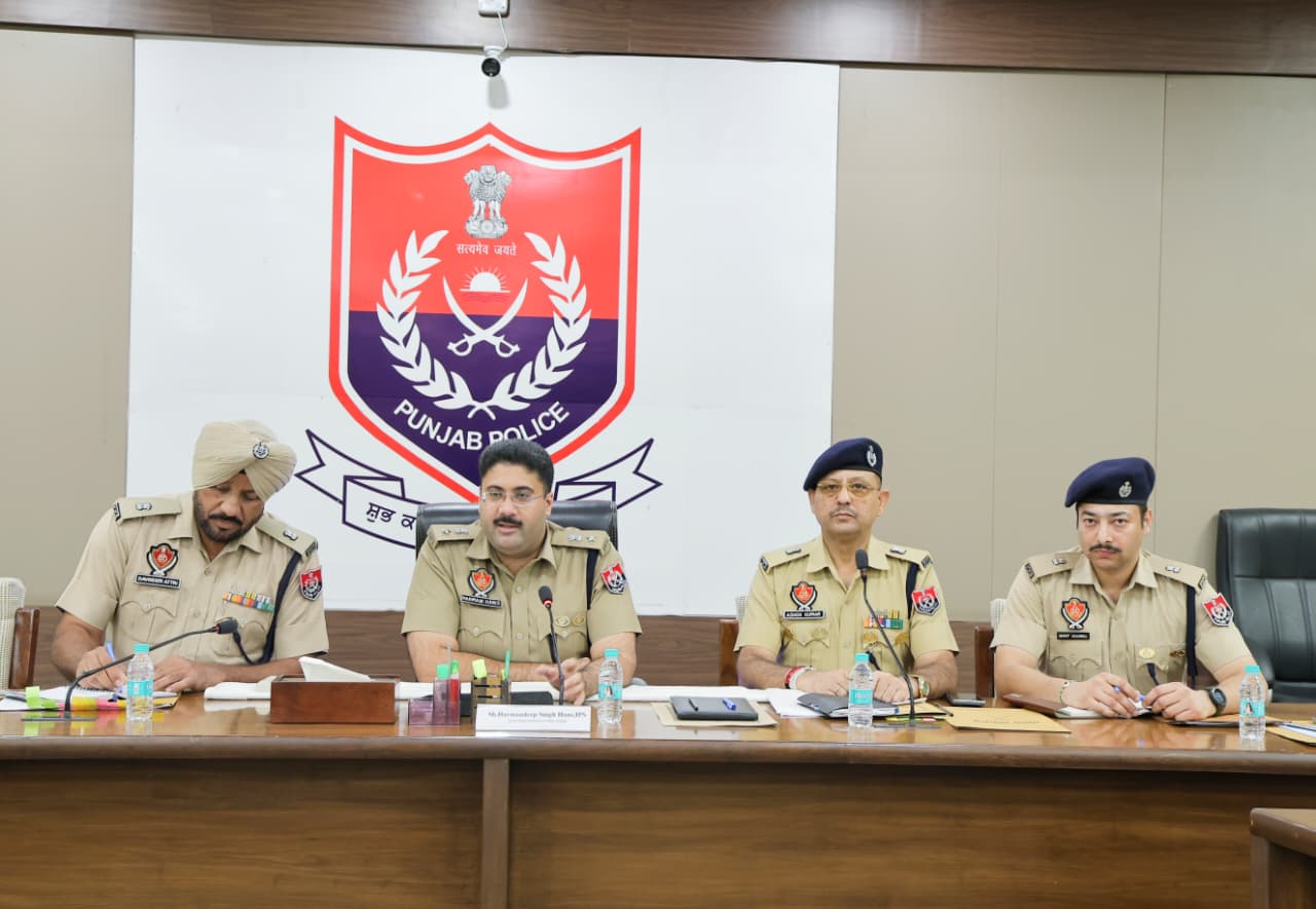 Patiala News:SSP Patiala Harmandeep Singh Hans Reviews Crime Situation, Directs Swift Action Against Criminals