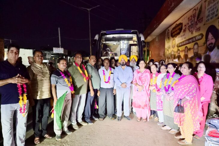 Patiala News:MLA Kohli launches pilgrimage bus for devotees to visit religious places