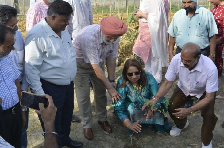 Patiala News:Punjab Sports University, Patiala celebrated its foundation day by planting saplings.
