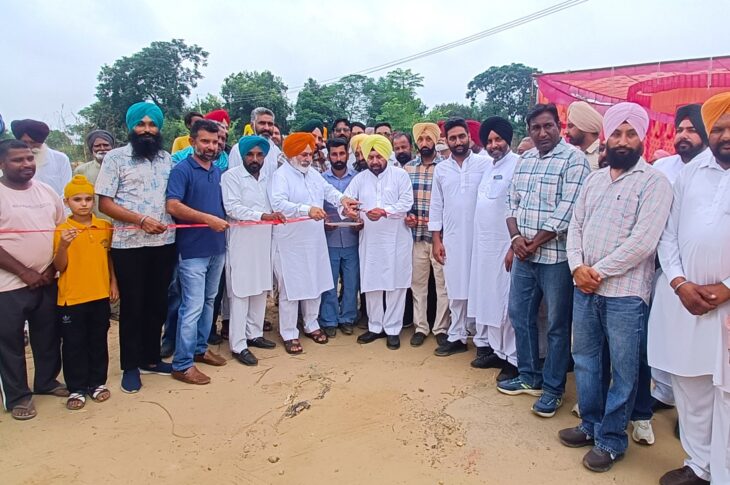 Patiala News:Harchand Singh Burst inaugurates the construction work of a new bridge on the Bhakra Canal on the road leading to Joramajra.