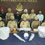 Punjab News:WOMAN, HER HUSBAND AND BROTHER USING LEASED GUAVA ORCHARD FOR CROSS-BORDER SMUGGLING HELD WITH 2 AK RIFLES, 10KG HEROIN