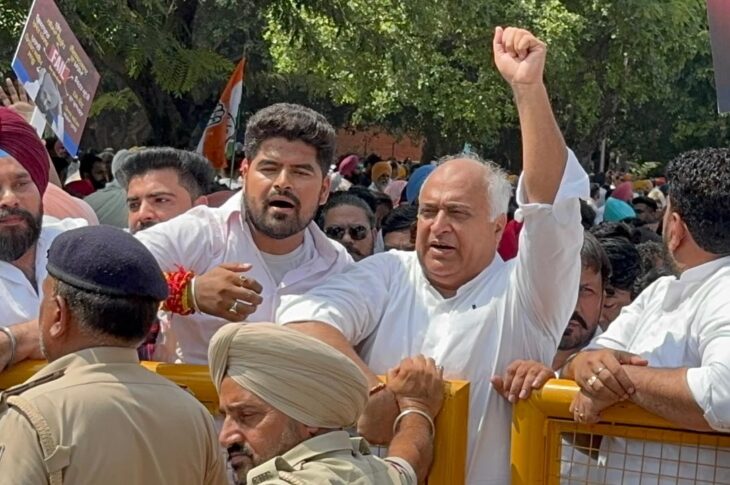 Patiala News:ਲੋਕਤੰਤਰ, ਅਮਨ-ਸ਼ਾਂਤੀ ਅਤੇ ਸਾਫ਼-ਸੁਥਰੀ ਸਿਆਸਤ ਲਈ ਕਾਂਗਰਸ ਵੱਲੋਂ ਚੰਡੀਗੜ੍ਹ ਵਿੱਚ ਰੋਸ ਪ੍ਰਦਰਸ਼ਨ: ਸੰਜੀਵ ਸ਼ਰਮਾ ਬਿੱਟੂ