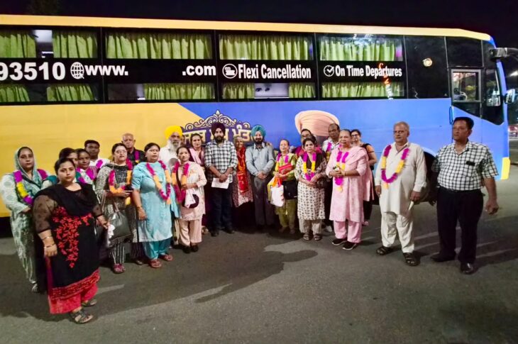 Patiala News:MLA Ajitpal Singh Kohli flags off the pilgrimage bus