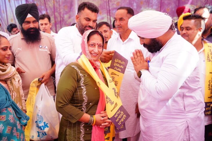 Punjab News:Bhagwant Mann Sarkar Dobara' Slogan Echo in Sri Anandpur Sahib Assembly Constituency
