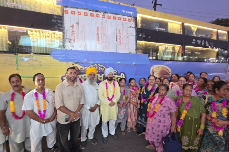 Patiala News:MLA Ajitpal Singh Kohli gave the green signal to the pilgrimage bus