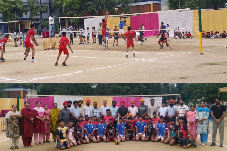 Patiala News:Under/14 boys' volleyball competitions begin in 70th Inter-District School Games