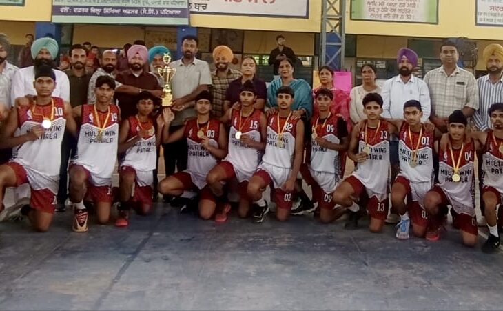 Patiala News:Patiala wing wins gold medal in Inter-District School Games Basketball Under-17 Boys Final