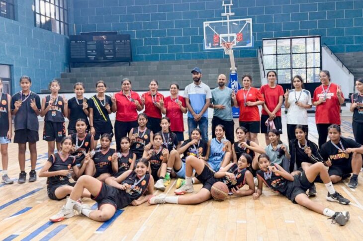 Patiala News:Patiala girls win gold medal in Under-14 basketball
