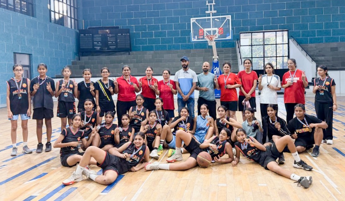 Patiala News:Patiala girls win gold medal in Under-14 basketball
