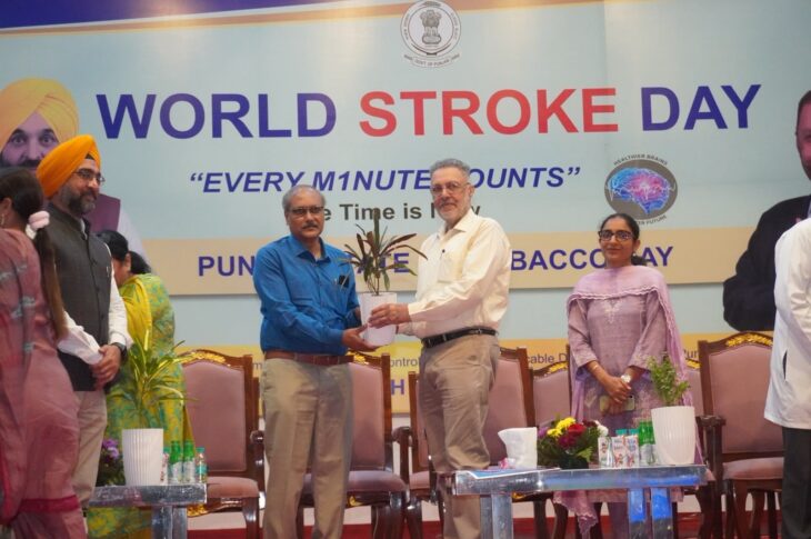 Patiala News:On the occasion of World Stroke Day, Health Minister Dr. Balbir Singh called upon the people to be aware of stroke.