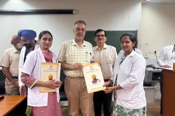 Patiala News:Health Minister Dr. Balbir Singh hands over appointment letters to 80 Corona Warriors for recruitment as nursing staff